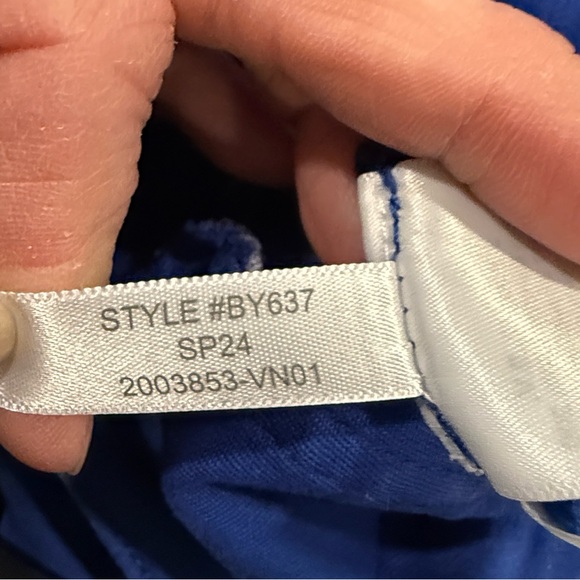 J. Crew Sailor Slim Wide Leg Women’s Royal Blue Coastal Chino Pants Size 29 - Picture 10 of 13